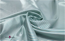 Load image into Gallery viewer, Printed Silky Satin Stretch - 1mm/3mm Diagonal Lines
