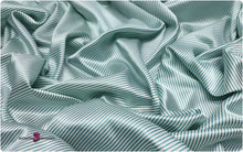 Load image into Gallery viewer, Printed Silky Satin Stretch - 1mm/3mm Diagonal Lines
