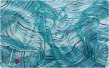 Load image into Gallery viewer, Luxury Printed Organza Fabric - Waved Lines - Feather Light
