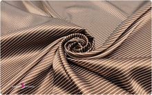 Load image into Gallery viewer, Printed Silky Satin Stretch - 1mm/3mm Diagonal Lines
