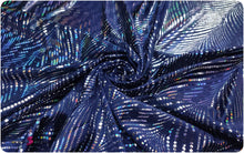 Load image into Gallery viewer, Holographic Patterned Dots on Nylon Spandex Fabric
