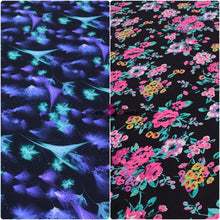 Load image into Gallery viewer, Bright Flowers Print Nylon Spandex Fabric - Four-way Stretch
