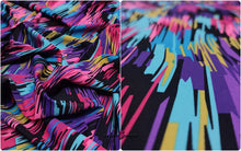 Load image into Gallery viewer, Abstract Printed Nylon Spandex Fabric - Four-way Stretch - Vibrant Colors
