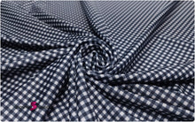 Load image into Gallery viewer, Small Checked Printed Nylon Spandex Fabric - 4-way Stretch - 3mm by 3mm Squares
