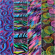 Load image into Gallery viewer, Abstract Printed Nylon Spandex Fabric - Four-way Stretch - Vibrant Colors
