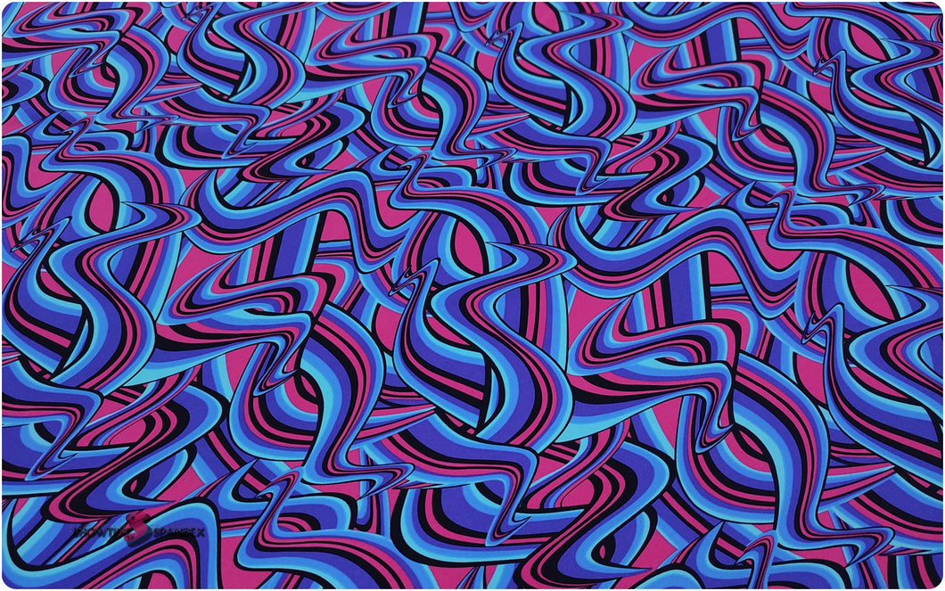 Abstract Printed Nylon Spandex Fabric - Four-way Stretch - Vibrant Colors