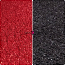 Load image into Gallery viewer, Ruffled Shiny Glitter Jersey Fabric - Medium Weight - Stretchy
