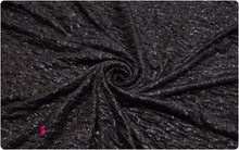 Load image into Gallery viewer, Ruffled Shiny Glitter Jersey Fabric - Medium Weight - Stretchy
