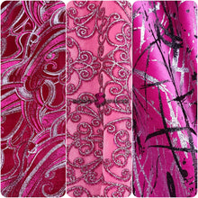 Load image into Gallery viewer, Glitter Printed Velvet Fabric - 4-way Stretch - European Design
