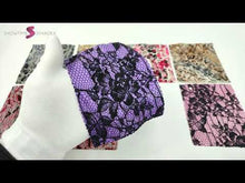 Load and play video in Gallery viewer, Satin Lace Bonded Fabric
