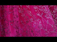 Load and play video in Gallery viewer, Glitter Printed Velvet Fabric - 4-way Stretch - Pinks
