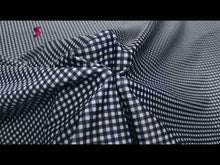 Load and play video in Gallery viewer, Small Checked Printed Nylon Spandex Fabric - 4-way Stretch - 3mm by 3mm Squares
