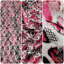 Load image into Gallery viewer, Satin Lace Bonded Fabric
